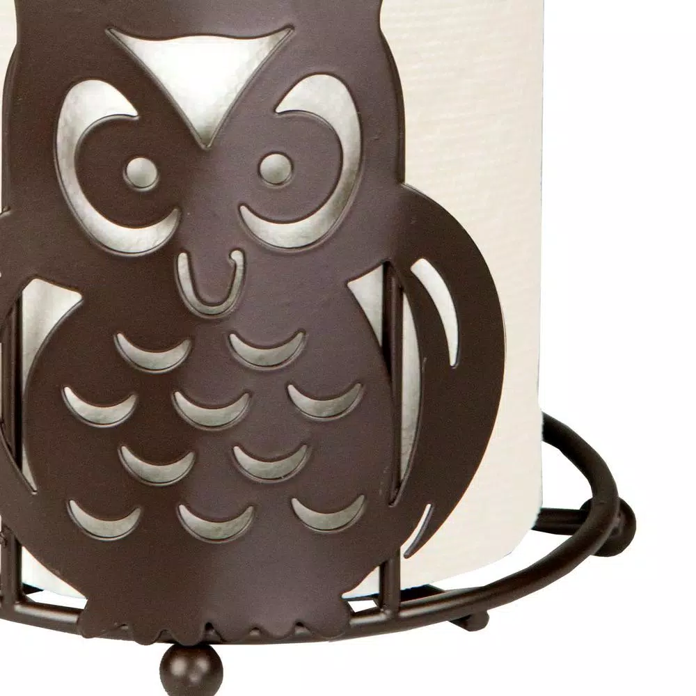 Countertop Storage Home Basics Bronze Paper Towel Holder Owl 4 Countertop Storage Home Basics Bronze Paper Towel Holder Owl - Image 2