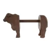Countertop Storage 3R Studios Freestanding Brown Cow Shaped Paper Towel Holder