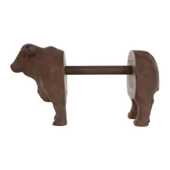 Countertop Storage 3R Studios Freestanding Brown Cow Shaped Paper Towel Holder
