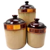 Food Storage GIBSON Elite Casa Estebana 3-Piece Stone Canister Set