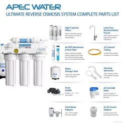 Water Filtration Systems APEC Water Systems Ultimate Premium Quality Fast Flow 90 GPD Under-Sink Reverse Osmosis Drinking Water Filter System 20 Water Filtration Systems APEC Water Systems Ultimate Premium Quality Fast Flow 90 GPD Under-Sink Reverse Osmosis Drinking Water Filter System -Honey Can Do Shop brushed nickel apec water systems reverse osmosis systems ro hi 44 1000