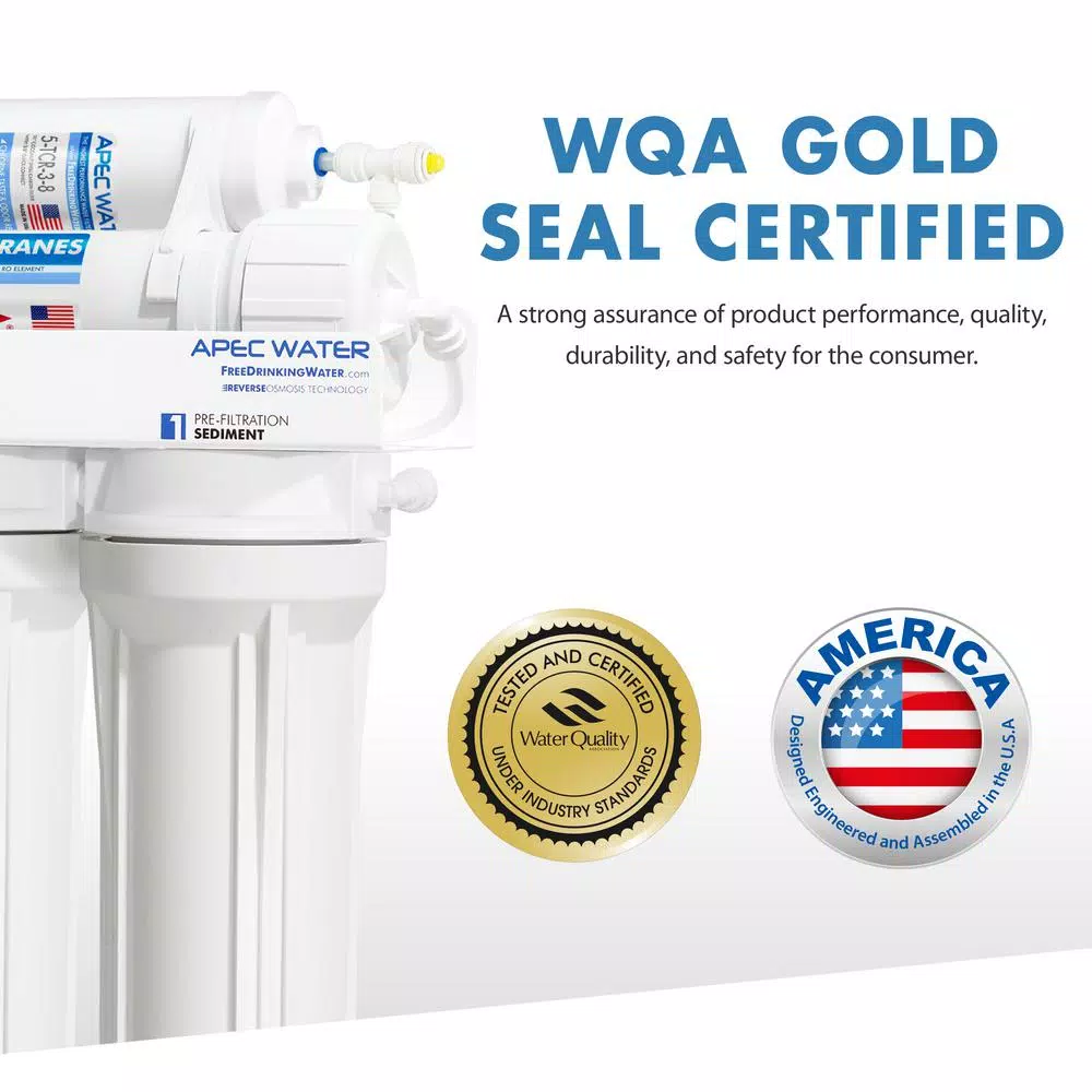 Water Filtration Systems APEC Water Systems Ultimate Premium Quality Fast Flow 90 GPD Under-Sink Reverse Osmosis Drinking Water Filter System 13 Water Filtration Systems APEC Water Systems Ultimate Premium Quality Fast Flow 90 GPD Under-Sink Reverse Osmosis Drinking Water Filter System - Image 11