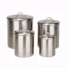 Food Storage Old Dutch 4-Piece Hammered Canister Set In Brushed Nickel -Honey Can Do Shop brushed nickel old dutch kitchen canisters 1943 64 1000