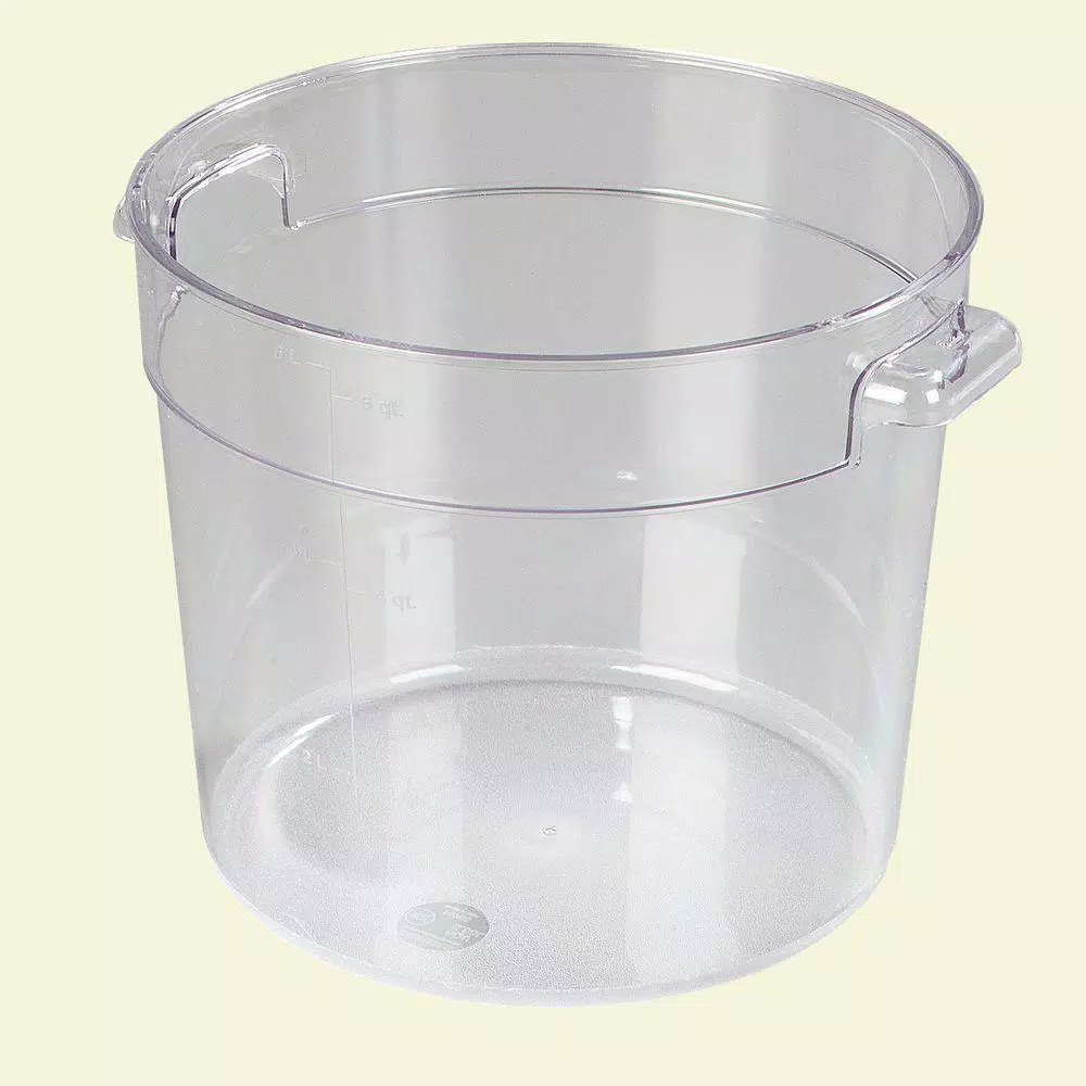 Food Storage Carlisle 6 Qt. Polycarbonate Round Storage Container In Clear (Case Of 12) 3 Food Storage Carlisle 6 Qt. Polycarbonate Round Storage Container In Clear (Case Of 12)
