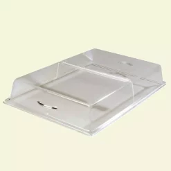 Food Storage Carlisle 18 In. X 26 In. X 4 In. Hinged Pasty Tray Cover In Clear