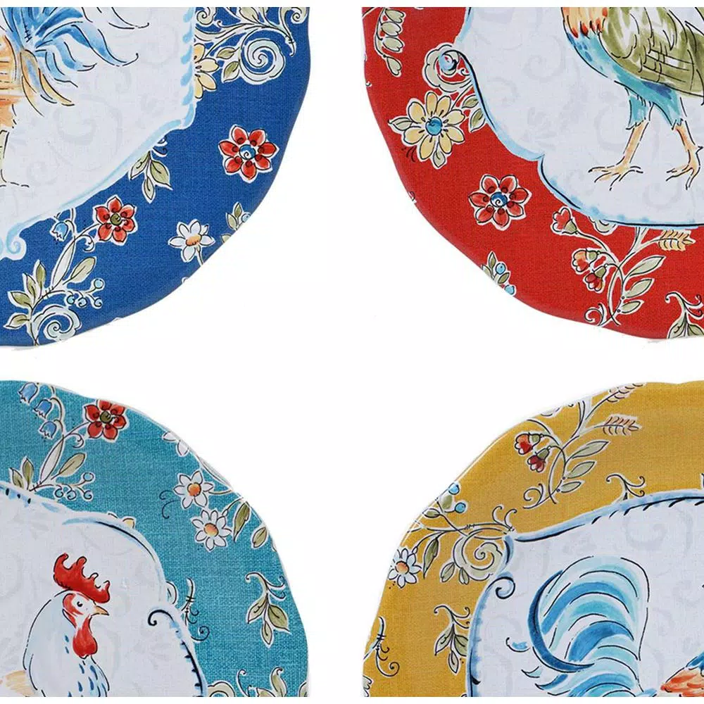 Countertop Storage Certified International 64 Oz. Morning Bloom 3-D Rooster Multicolored Cookie Jar 4 Countertop Storage Certified International 64 Oz. Morning Bloom 3-D Rooster Multicolored Cookie Jar - Image 2