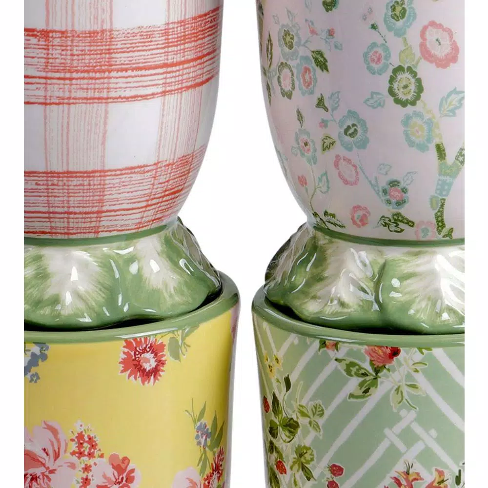 Countertop Storage Certified International 72 Oz. English Garden 3-D Multicolored Cookie Jar 4 Countertop Storage Certified International 72 Oz. English Garden 3-D Multicolored Cookie Jar - Image 2