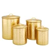 Food Storage Old Dutch 4-Piece Decor Champagne “Hammered” Storage Canister Set 2 Food Storage Old Dutch 4-Piece Decor Champagne “Hammered” Storage Canister Set -Honey Can Do Shop champagne old dutch kitchen canisters 843cc 64 1000