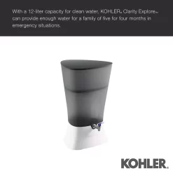 Water Filtration Systems KOHLER Clarity Explore Recreational Water Filter Cartridge System In Charcoal Ombre 16 Water Filtration Systems KOHLER Clarity Explore Recreational Water Filter Cartridge System In Charcoal Ombre -Honey Can Do Shop charcoal ombre kohler countertop water filters k 20855 crb 1f 1000