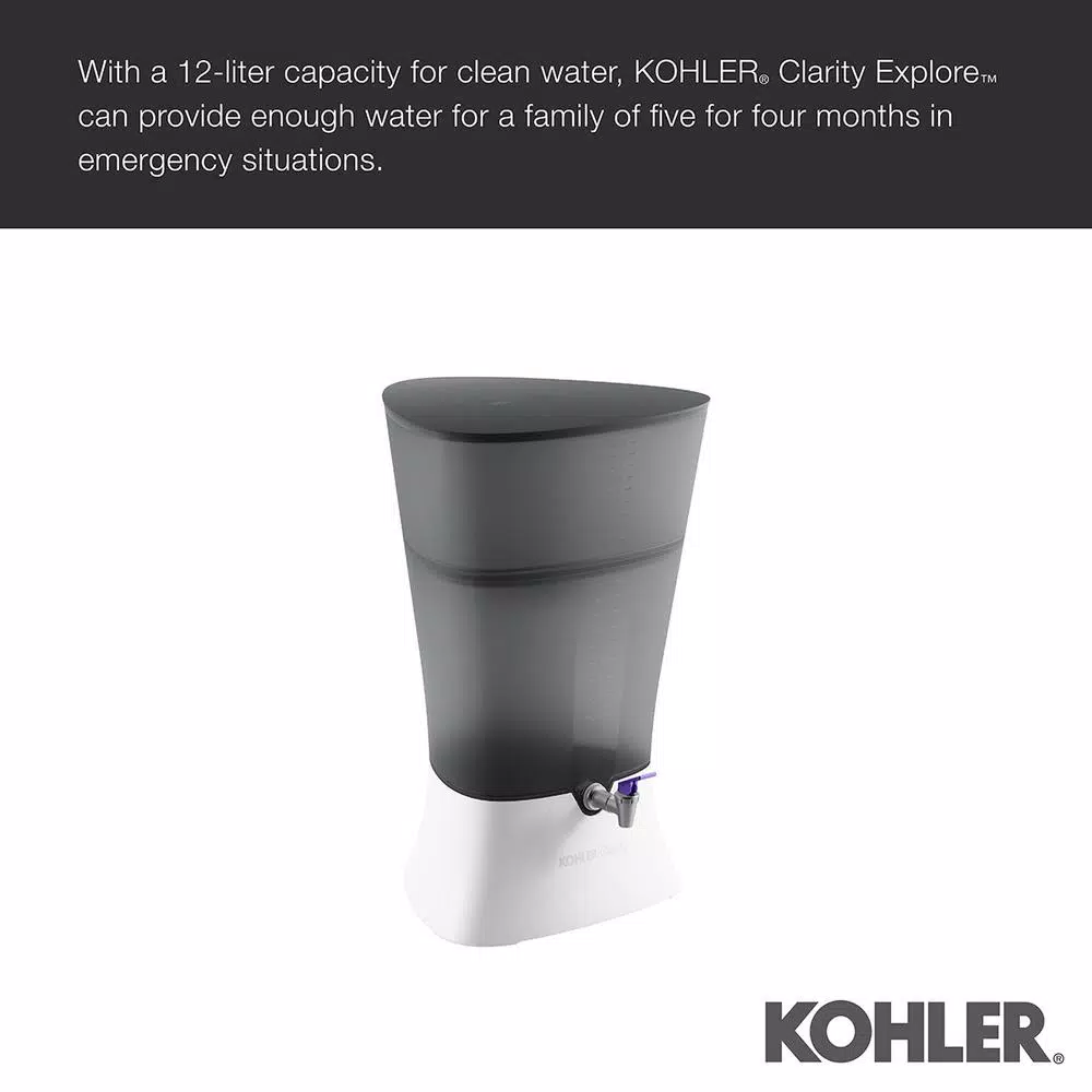 Water Filtration Systems KOHLER Clarity Explore Recreational Water Filter Cartridge System In Charcoal Ombre 8 Water Filtration Systems KOHLER Clarity Explore Recreational Water Filter Cartridge System In Charcoal Ombre - Image 6