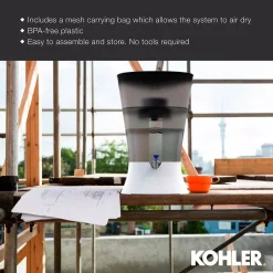 Water Filtration Systems KOHLER Clarity Explore Recreational Water Filter Cartridge System In Charcoal Ombre 19 Water Filtration Systems KOHLER Clarity Explore Recreational Water Filter Cartridge System In Charcoal Ombre -Honey Can Do Shop charcoal ombre kohler countertop water filters k 20855 crb 76 1000