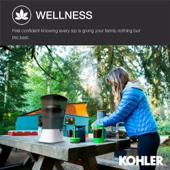 Water Filtration Systems KOHLER Clarity Explore Recreational Water Filter Cartridge System In Charcoal Ombre 18 Water Filtration Systems KOHLER Clarity Explore Recreational Water Filter Cartridge System In Charcoal Ombre -Honey Can Do Shop charcoal ombre kohler countertop water filters k 20855 crb fa 1000