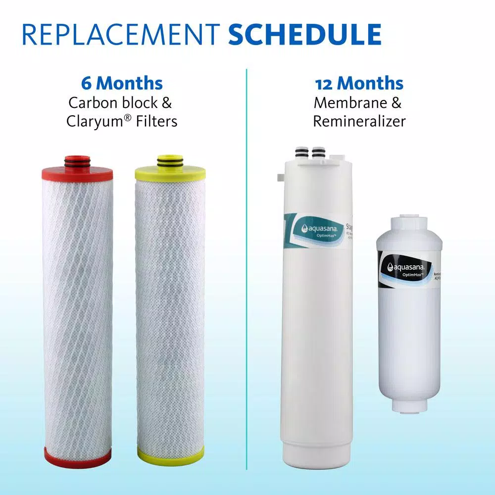 Water Filtration Systems Aquasana OptimH2O Reverse Osmosis Claryum Under-Counter Water Filtration System With Chrome Finish Faucet 16 Water Filtration Systems Aquasana OptimH2O Reverse Osmosis Claryum Under-Counter Water Filtration System With Chrome Finish Faucet - Image 14