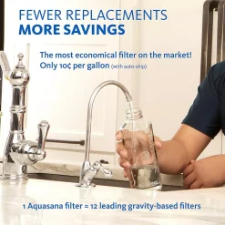 Water Filtration Systems Aquasana 2-Stage Under Counter Water Filtration System With Chrome Finish Faucet -Honey Can Do Shop chrome aquasana under sink water filters thd 5200 56 1f 1000