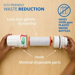 Water Filtration Systems Aquasana 3-Stage Under Counter Water Filtration System With Faucet In Chrome -Honey Can Do Shop chrome aquasana under sink water filters thd 5300 56 fa 1000