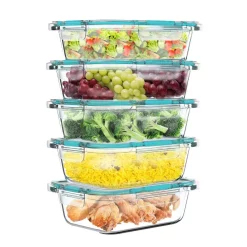 Classic Cuisine 10-Piece Glass Food Storage Containers With Snap Shut Lids -Honey Can Do Shop classic cuisine food storage containers hw0500113 4f 1000