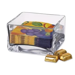 Countertop Storage Badash Crystal Sahara 5.5 In. X 3.25 In. H Square Cocktail Napkin Holder