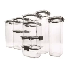 Rubbermaid Brilliance 10-Piece Pantry Food Storage Container Set -Honey Can Do Shop clear black rubbermaid food storage containers 1994254 76 1000