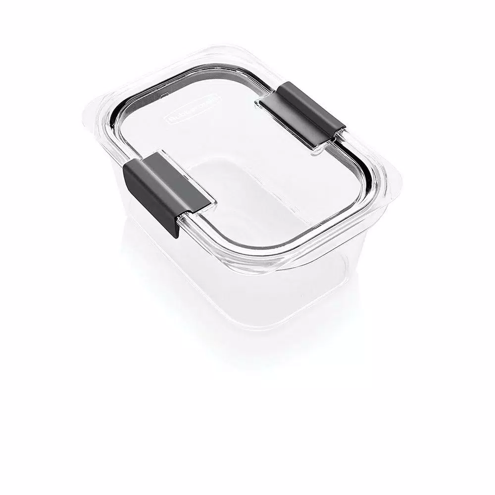 Rubbermaid Brilliance 4-Piece Medium Deep Food Storage Container Set 3 Rubbermaid Brilliance 4-Piece Medium Deep Food Storage Container Set