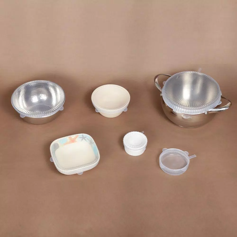 Food Storage Creative Home 6-Piece Silicone Stretch Lid Cover Set 6 Food Storage Creative Home 6-Piece Silicone Stretch Lid Cover Set - Image 4