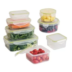 Food Storage Honey-Can-Do 16-Piece Clear Locking Plastic Food Container Set -Honey Can Do Shop clear honey can do food storage containers kch 03828 c3 1000