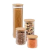 Food Storage Honey-Can-Do 4-Piece 450ml, 700ml, 1000ml And 1650ml Glass Jar Storage Set With Bamboo With Lids 2 Food Storage Honey-Can-Do 4-Piece 450ml, 700ml, 1000ml And 1650ml Glass Jar Storage Set With Bamboo With Lids -Honey Can Do Shop clear honey can do kitchen canisters kch 06527 64 1000