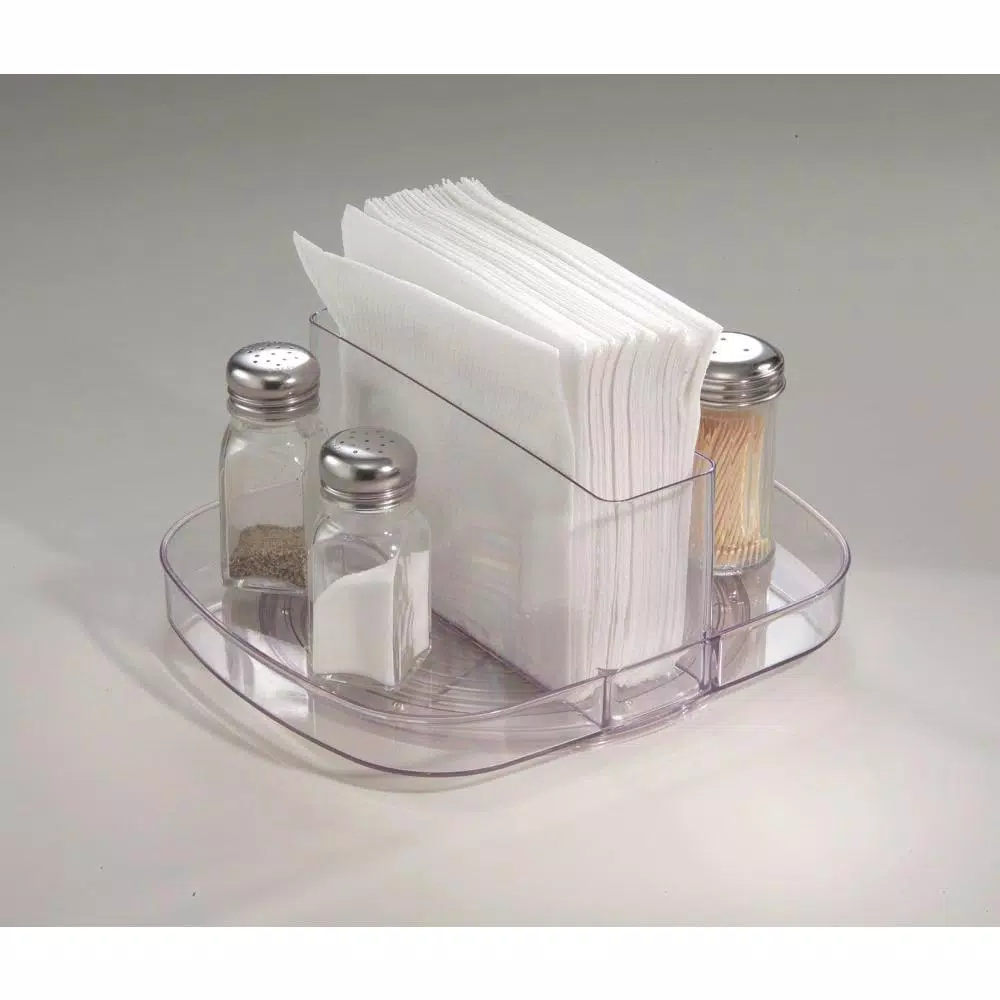 Countertop Storage InterDesign Linus Napkin Spinner In Clear 4 Countertop Storage InterDesign Linus Napkin Spinner In Clear - Image 2