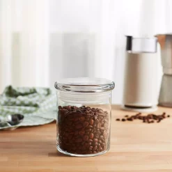 Food Storage Libbey 6-Piece Glass Cylinder Jar Set With Lid -Honey Can Do Shop clear libbey kitchen canisters 71852 31 1000