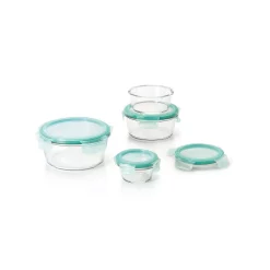 Food Storage OXO Good Grips 8-Piece Smart Seal Glass Round Container Set -Honey Can Do Shop clear oxo food storage containers 11179500 e1 1000
