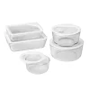 Food Storage Pyrex Ultimate Storage 10-Piece Glass Storage Set With White Lids -Honey Can Do Shop clear pyrex food storage containers 1122762 64 1000