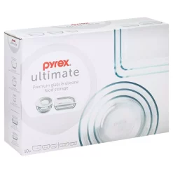 Food Storage Pyrex Ultimate Storage 10-Piece Glass Storage Set With White Lids -Honey Can Do Shop clear pyrex food storage containers 1122762 fa 1000