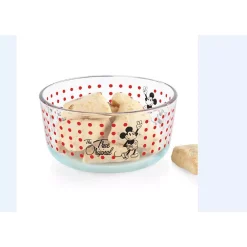 Food Storage Pyrex Mickey Mouse The True Original 6-Piece Decorated Glass Storage Container Set With Lids -Honey Can Do Shop clear pyrex food storage containers 1141054 a0 1000