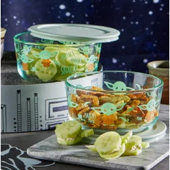 Food Storage Pyrex Star Wars The Child 4-Piece Decorated Glass Storage Container Set With Lids -Honey Can Do Shop clear pyrex food storage containers 1142076 40 1000