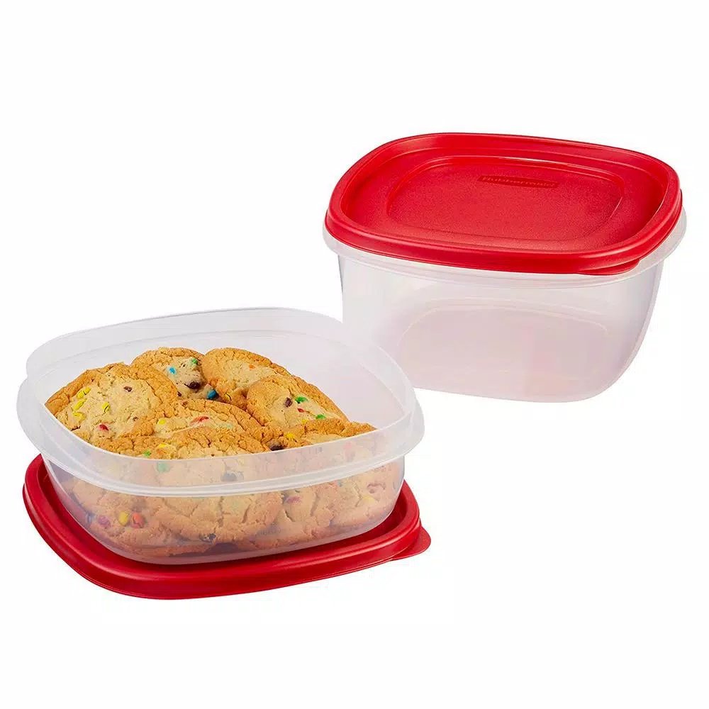 Rubbermaid Easy Find Lids 10-Piece Red Food Storage Container Set 6 Rubbermaid Easy Find Lids 10-Piece Red Food Storage Container Set - Image 4
