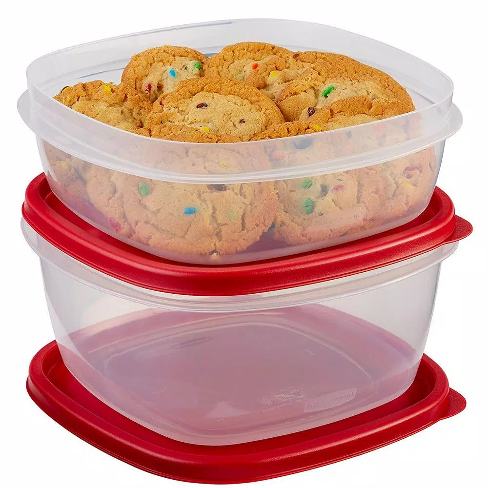 Rubbermaid Easy Find Lids 10-Piece Red Food Storage Container Set 5 Rubbermaid Easy Find Lids 10-Piece Red Food Storage Container Set - Image 3