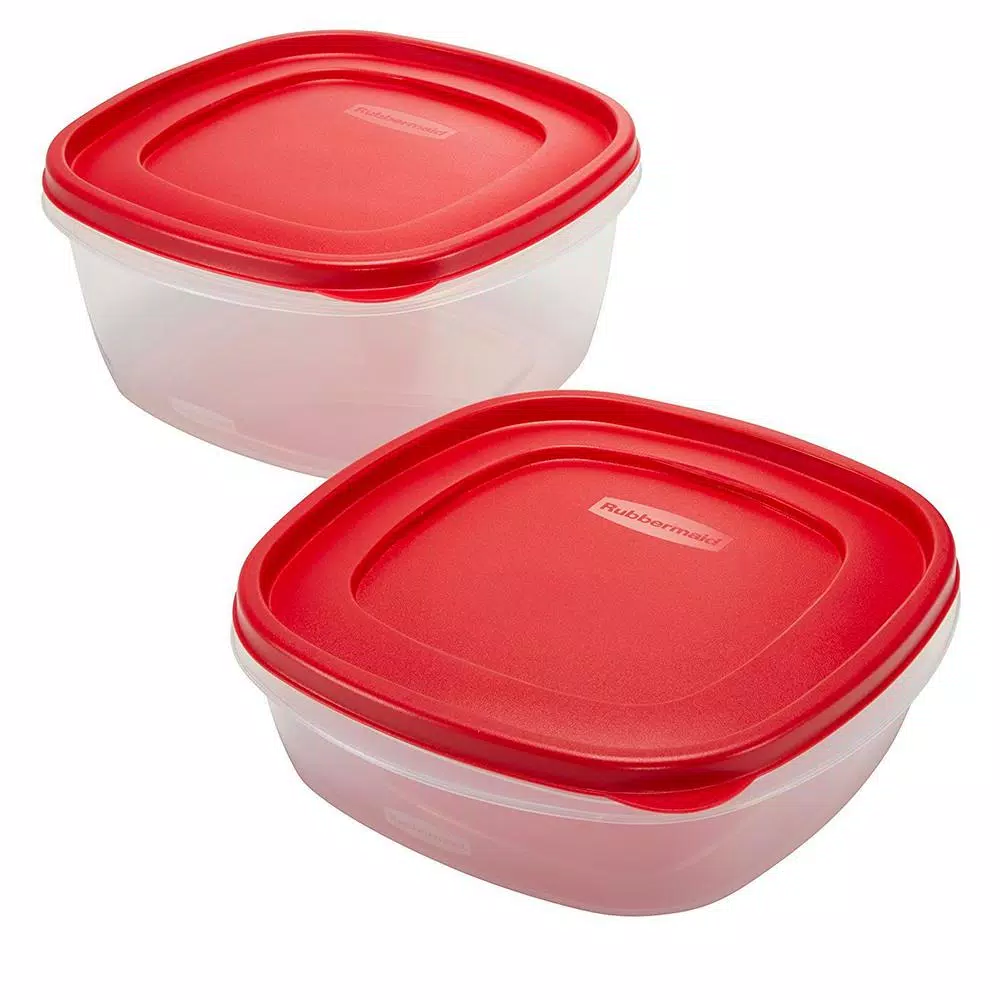 Rubbermaid Easy Find Lids 10-Piece Red Food Storage Container Set 8 Rubbermaid Easy Find Lids 10-Piece Red Food Storage Container Set - Image 6