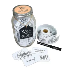 Food Storage Stonebriar Collection Top Shelf Glass Bucket List Wish Jar -Honey Can Do Shop clear stonebriar collection kitchen canisters ts wj016 c3 1000