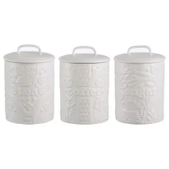 Food Storage Mason Cash In The Forest 3-Piece Coffee, Sugar And Tea Canister Set