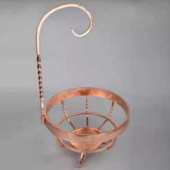 Countertop Storage Creative Home Deluxe Copper Plated Wrought Iron Fruit Basket Banana Grapes Hanger And Fruit Bowl -Honey Can Do Shop creative home fruit baskets 50268 4f 1000
