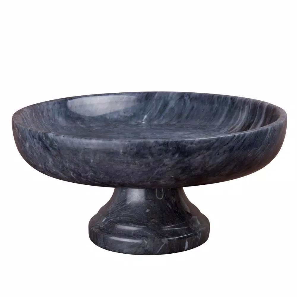 Countertop Storage Creative Home Natural Black Marble Fruit Bowl On Pedestal 3 Countertop Storage Creative Home Natural Black Marble Fruit Bowl On Pedestal