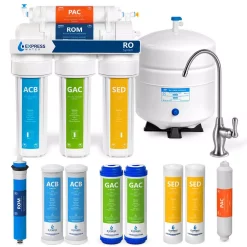 Water Filtration Systems Express Water Express Water Reverse Osmosis 5 Stage Water Filtration System β NSF Certified β Faucet, Tank And 4 Filters β 100 GPD