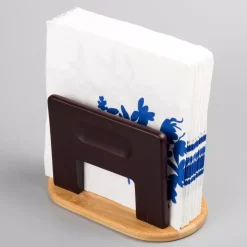 Countertop Storage Creative Home Stained Natural Bamboo Espresso Napkin Holder Tabletop Tissue Dispenser -Honey Can Do Shop espresso creative home napkin holders 73419 4f 1000