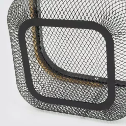 Countertop Storage ExcelSteel Black Fruit Basket Iron Powdered Coating With Wooden Handle 7 Countertop Storage ExcelSteel Black Fruit Basket Iron Powdered Coating With Wooden Handle -Honey Can Do Shop excelsteel fruit baskets 431 4f 1000