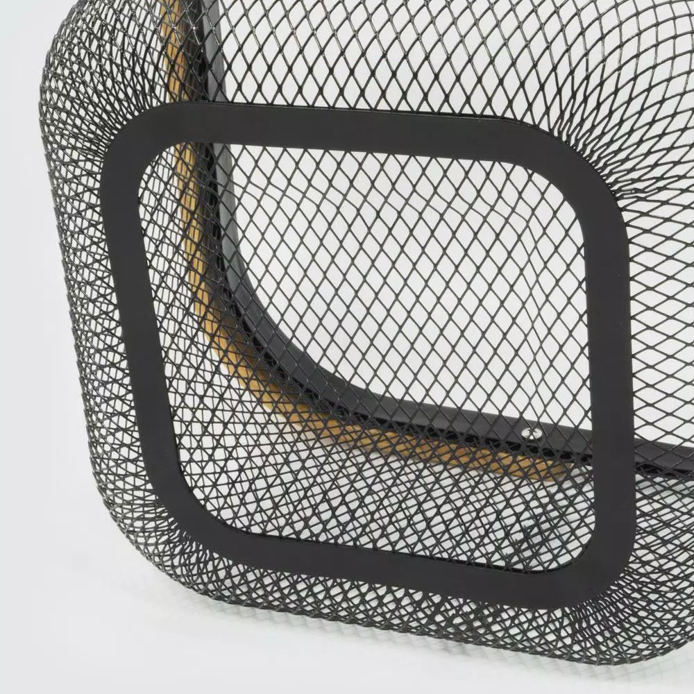 Countertop Storage ExcelSteel Black Fruit Basket Iron Powdered Coating With Wooden Handle 5 Countertop Storage ExcelSteel Black Fruit Basket Iron Powdered Coating With Wooden Handle - Image 3