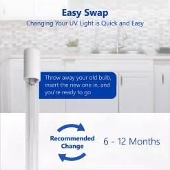 Replacement Water Filters Express Water Express Water – UV Water Filter Replacement – UV Water System – 12 Inch UV Light Housing With 10 Inch Bulb – RO System -Honey Can Do Shop express water replacement water filters fltuv110bch a0 1000