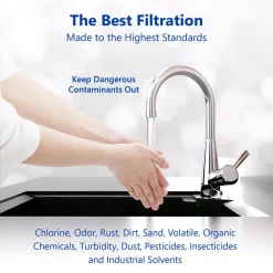 Replacement Water Filters Express Water Express Water – Whole House Water Filter Set – Replacement Kit – Sediment, Charcoal, Carbon – 5 Micron – 4.5” X 20” Inch -Honey Can Do Shop express water replacement water filters fltwh2045cgs1 a0 1000