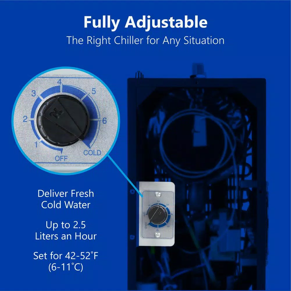 Water Filter Parts Express Water Adjustable Power Water Chiller Cooling Cold Water Dispenser Stainless Steel With Cooling Fan, Tubing, Fittings 5 Water Filter Parts Express Water Adjustable Power Water Chiller Cooling Cold Water Dispenser Stainless Steel With Cooling Fan, Tubing, Fittings - Image 3