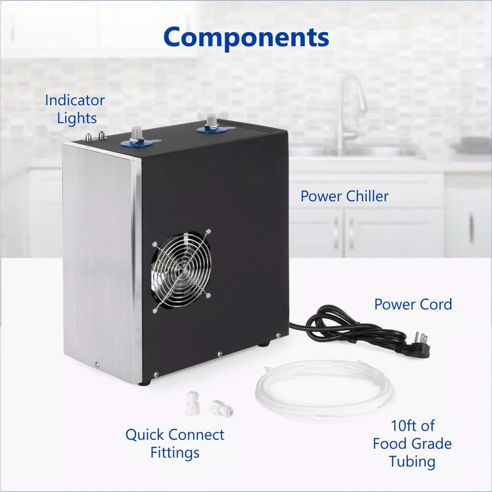 Water Filter Parts Express Water Adjustable Power Water Chiller Cooling Cold Water Dispenser Stainless Steel With Cooling Fan, Tubing, Fittings 6 Water Filter Parts Express Water Adjustable Power Water Chiller Cooling Cold Water Dispenser Stainless Steel With Cooling Fan, Tubing, Fittings - Image 4