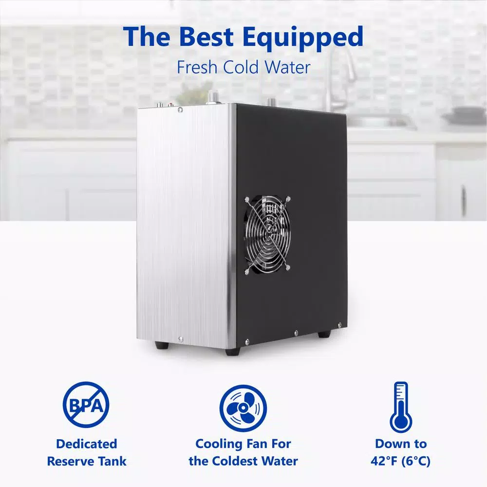Water Filter Parts Express Water Adjustable Power Water Chiller Cooling Cold Water Dispenser Stainless Steel With Cooling Fan, Tubing, Fittings 4 Water Filter Parts Express Water Adjustable Power Water Chiller Cooling Cold Water Dispenser Stainless Steel With Cooling Fan, Tubing, Fittings - Image 2