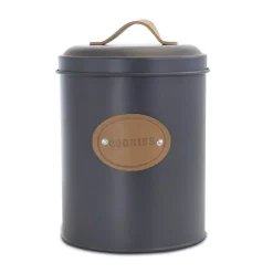 MegaChef Kitchen Food Storage And Organization 5-Piece Metal Canister Set With Metal Lids 20 MegaChef Kitchen Food Storage And Organization 5-Piece Metal Canister Set With Metal Lids -Honey Can Do Shop gray megachef kitchen canisters 985111719m 1f 1000